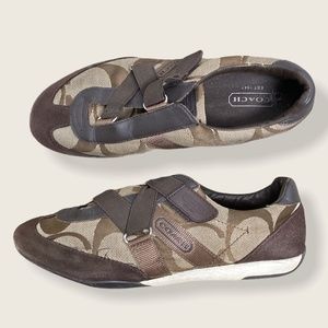 Coach Monogram Slip On Sneakers